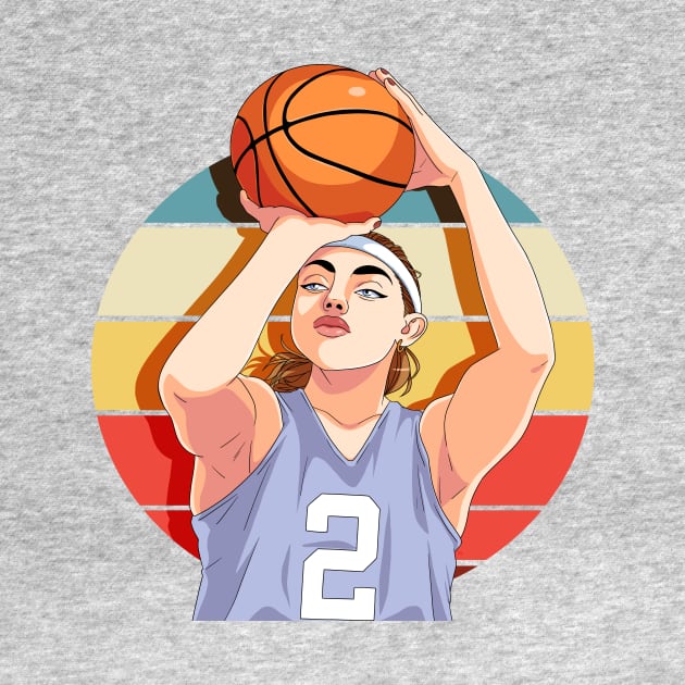 Girl Basketball B-Ball Player Three Pointer Baller by Noseking
